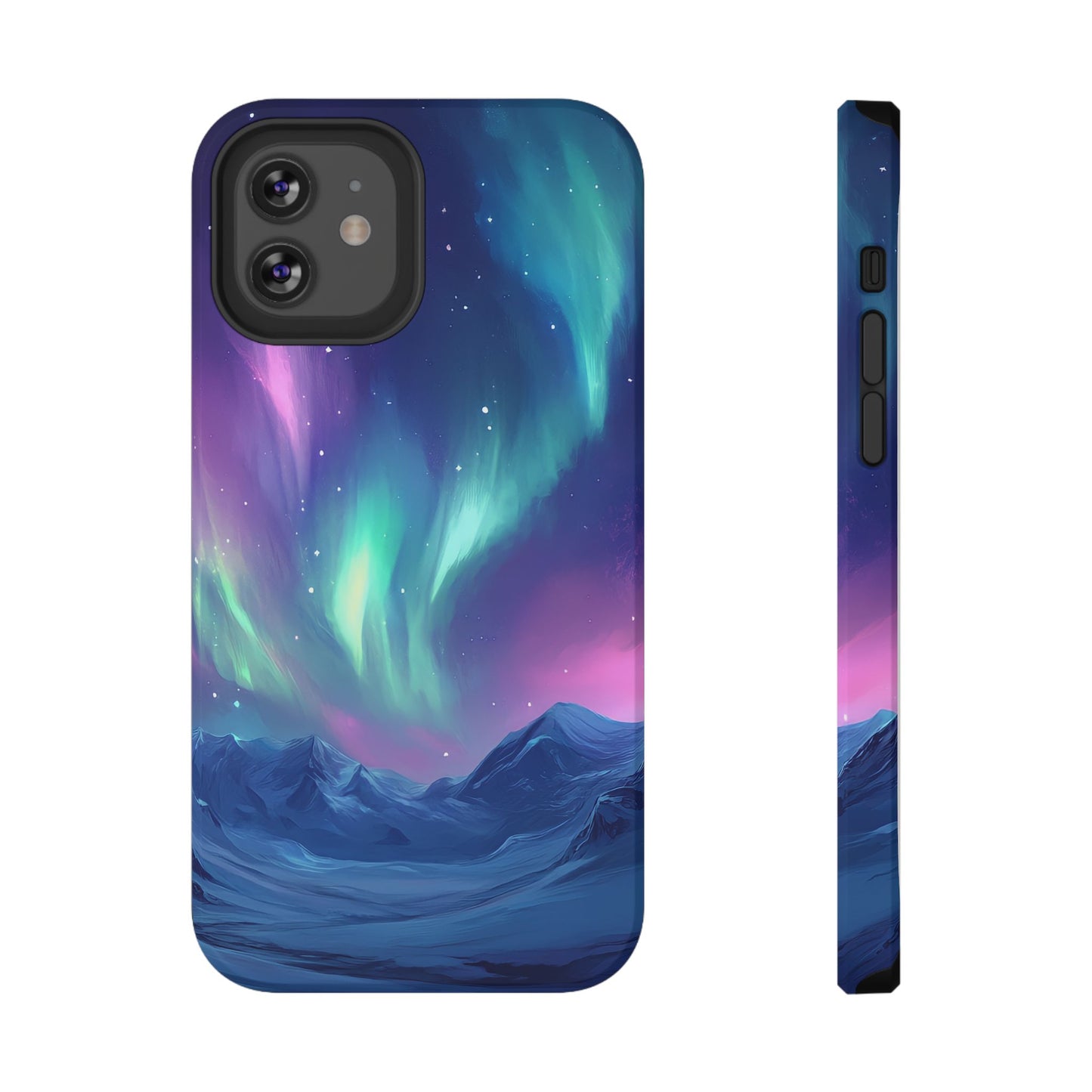 Aurora Borealis Impact-Resistant Phone Case - Colorful Northern Lights Design-2