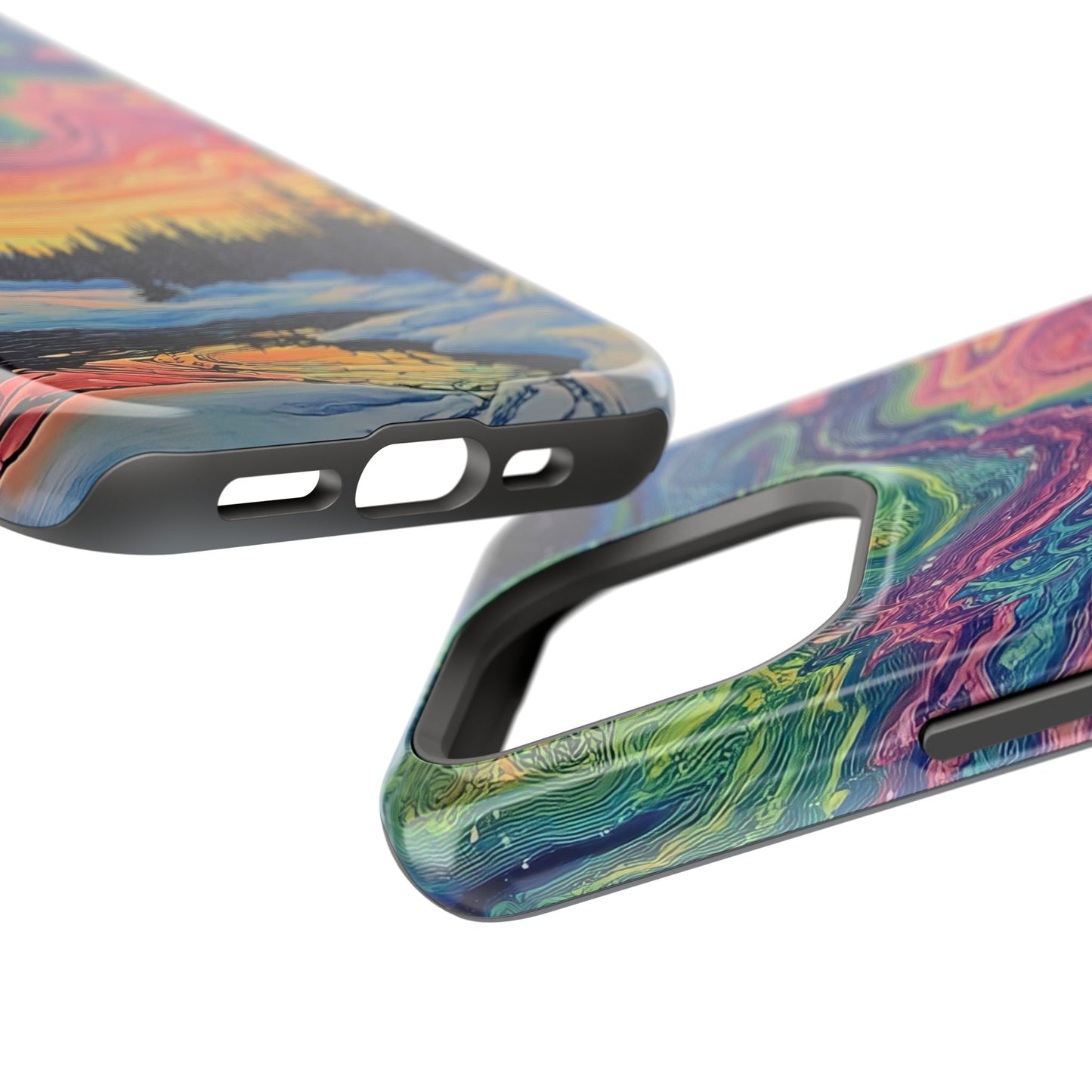 Nature-Inspired Impact-Resistant Phone Case - Vibrant Galaxy Sky Design
