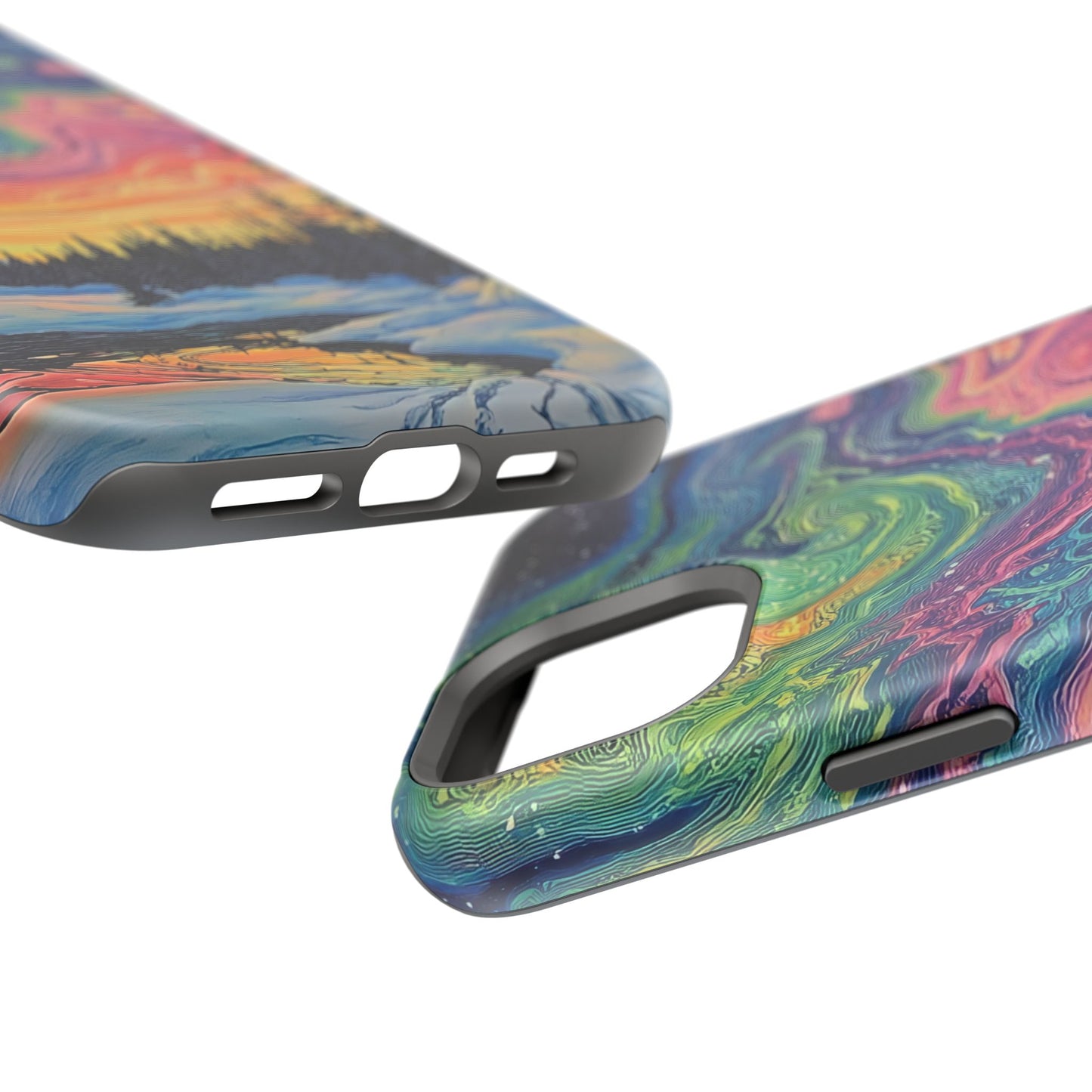 Nature-Inspired Impact-Resistant Phone Case - Vibrant Galaxy Sky Design