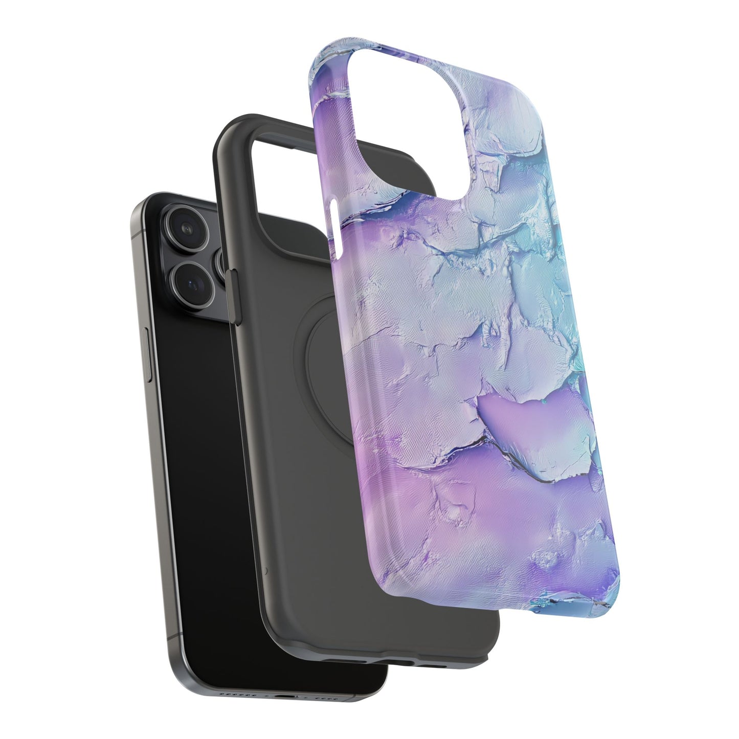 Vibrant Impact-Resistant Phone Case - Colorful Texture Design
