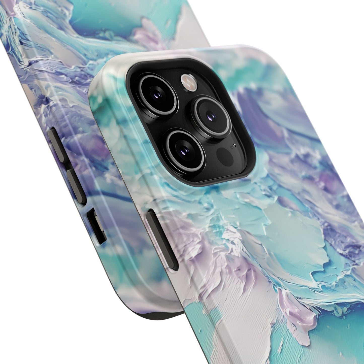 Aqua Abstract Impact-Resistant Phone Case