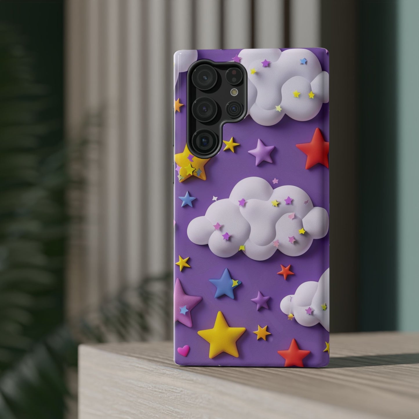Colorful Cloud & Star Phone Case