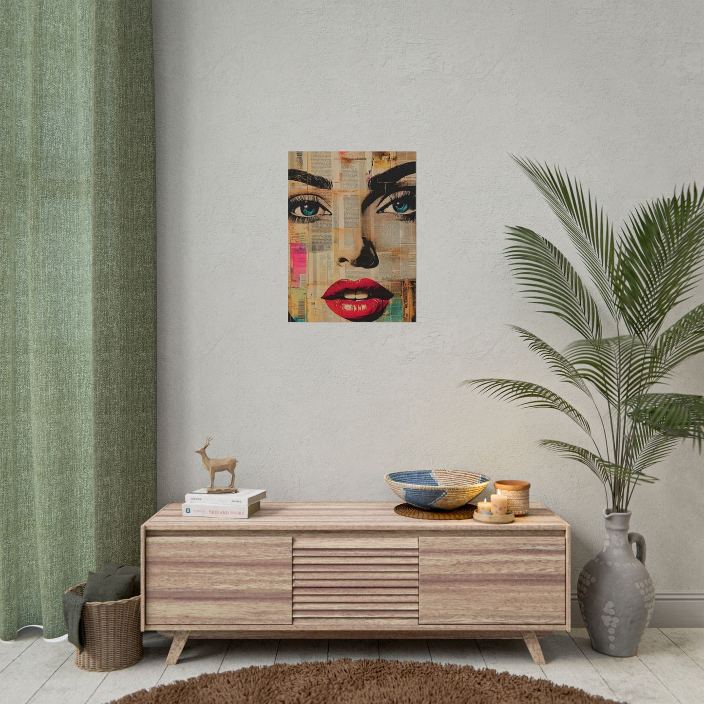 Retro Pop Culture Woman Poster 13 , Comic Wall Art
