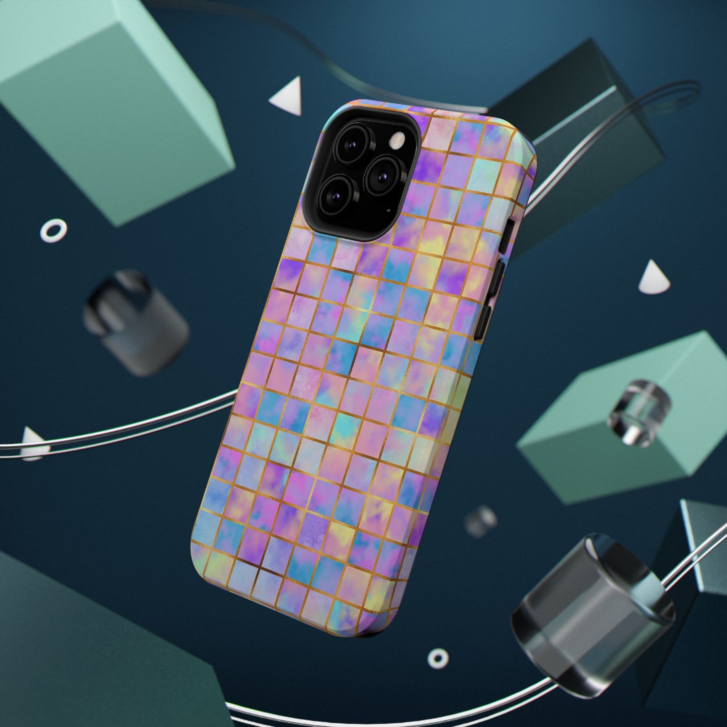 Colorful Mosaic Impact-Resistant Phone Case