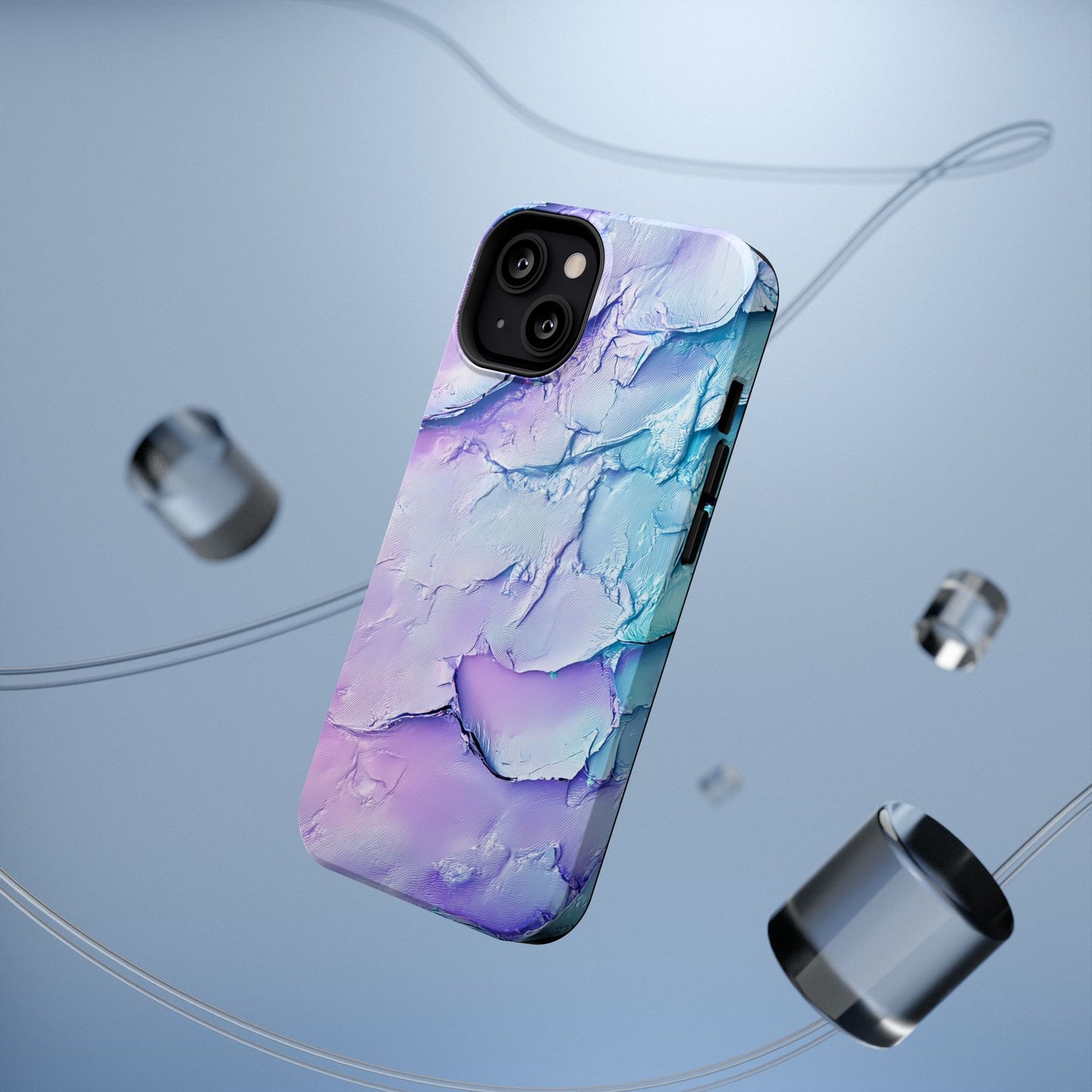 Vibrant Impact-Resistant Phone Case - Colorful Texture Design