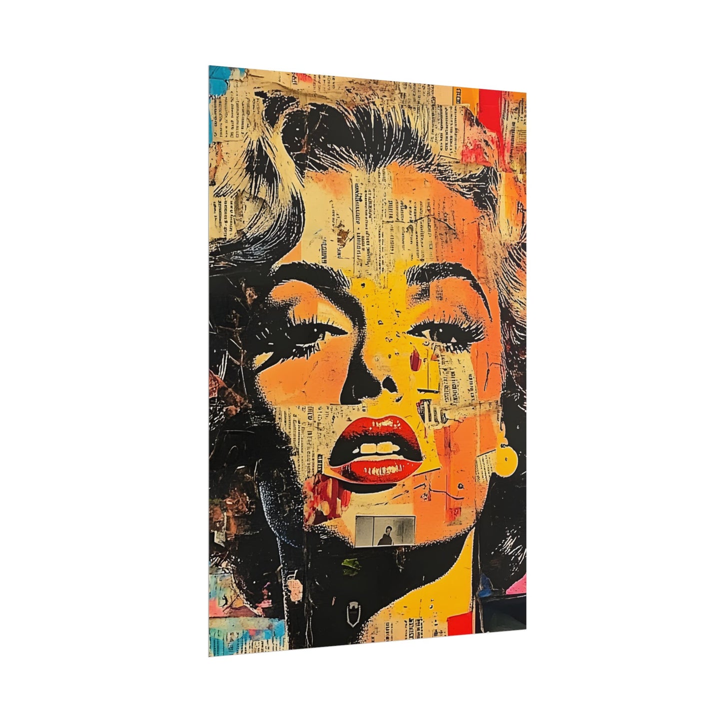 Wall Art Poster - Retro Pop Culture Woman 16, Comic Book Style