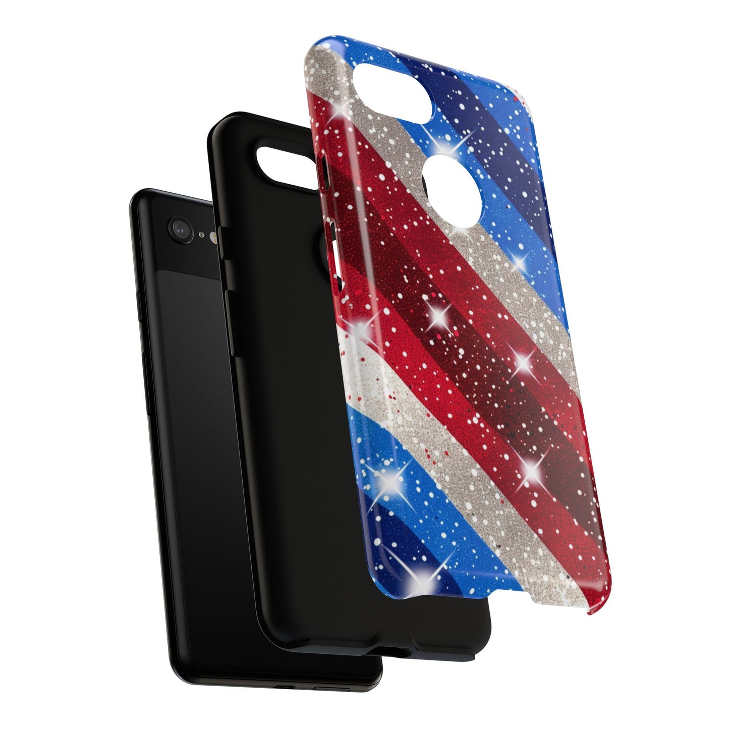 Glittery Patriotic Phone Case - Tough Cases