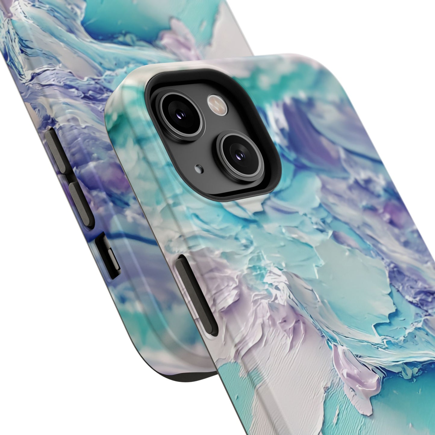 Aqua Abstract Impact-Resistant Phone Case