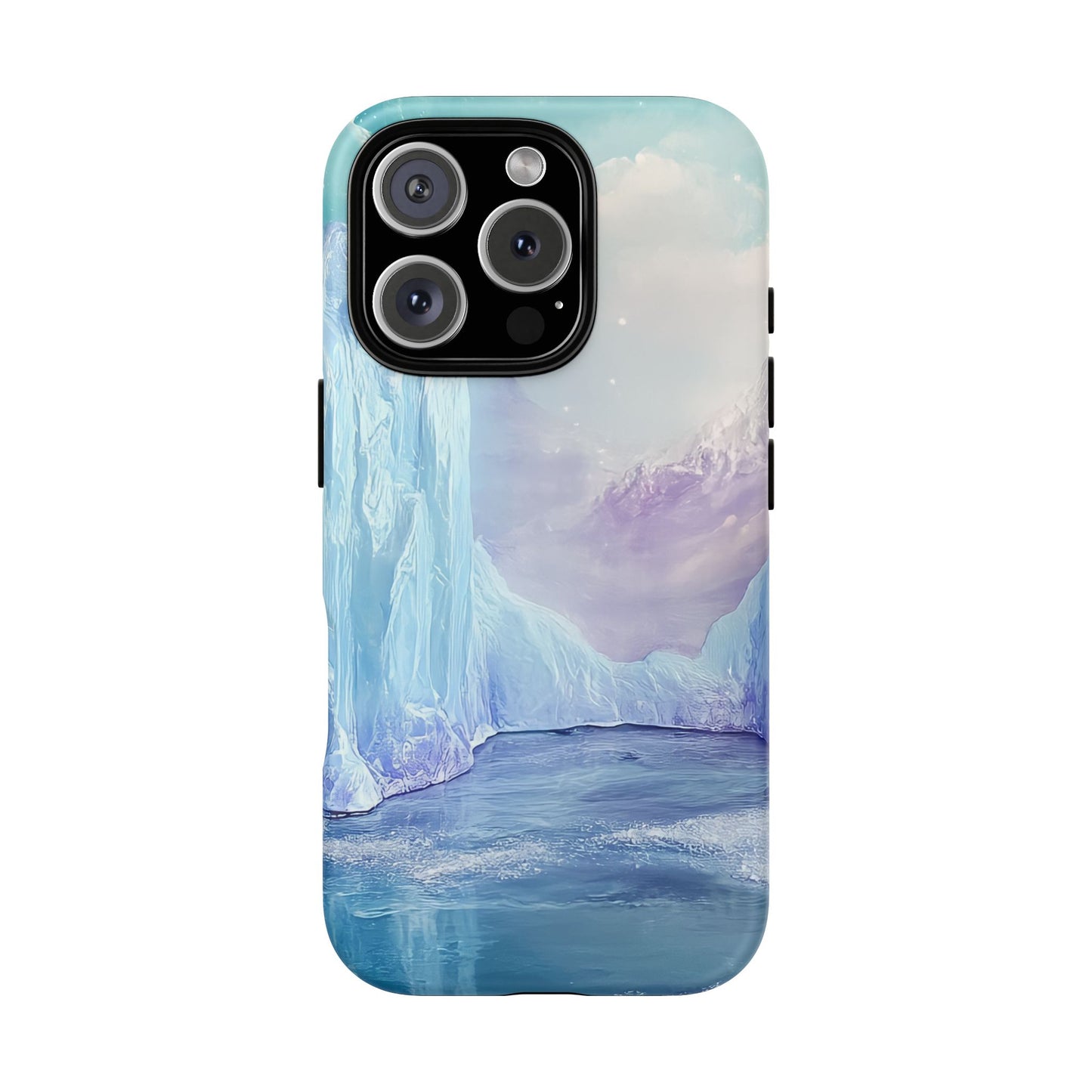 Artistic Phone Case with Iceberg Design