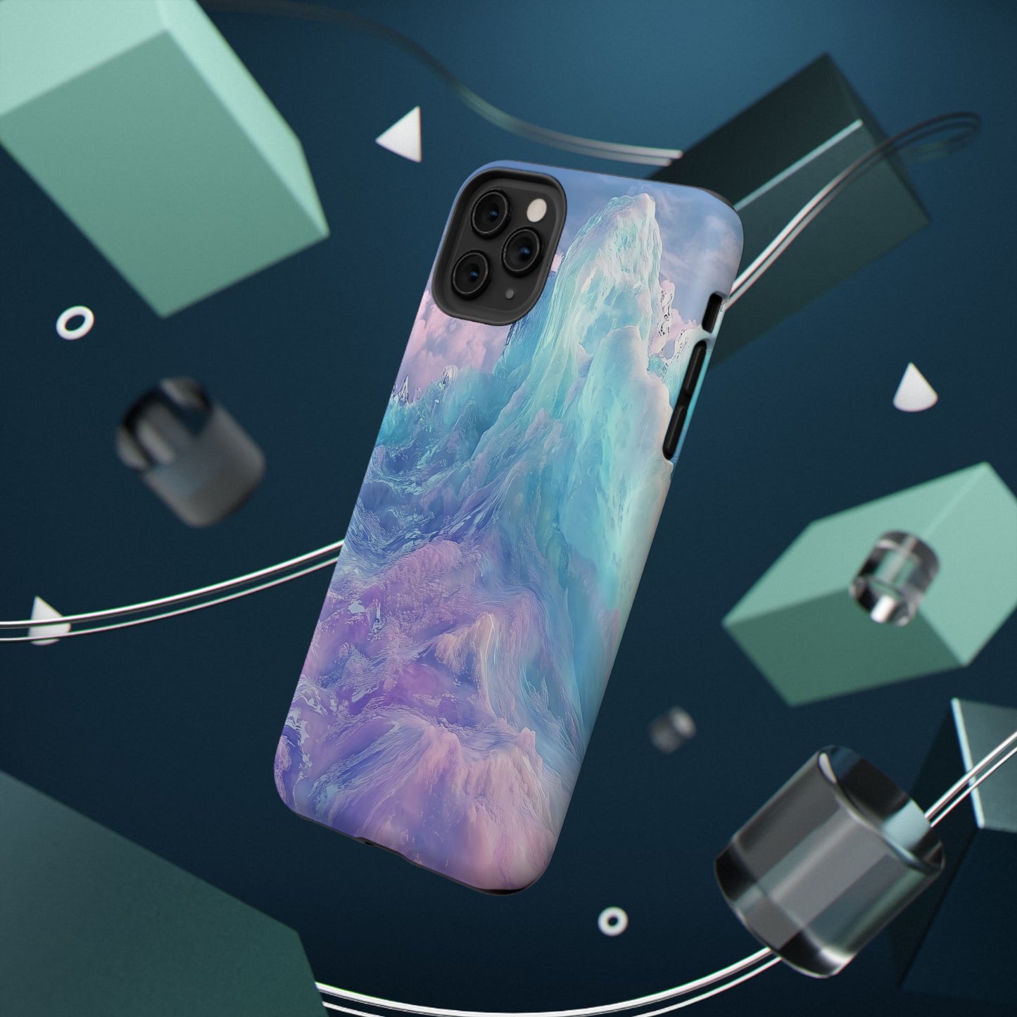 Phone Case - Colorful Abstract Waves Design