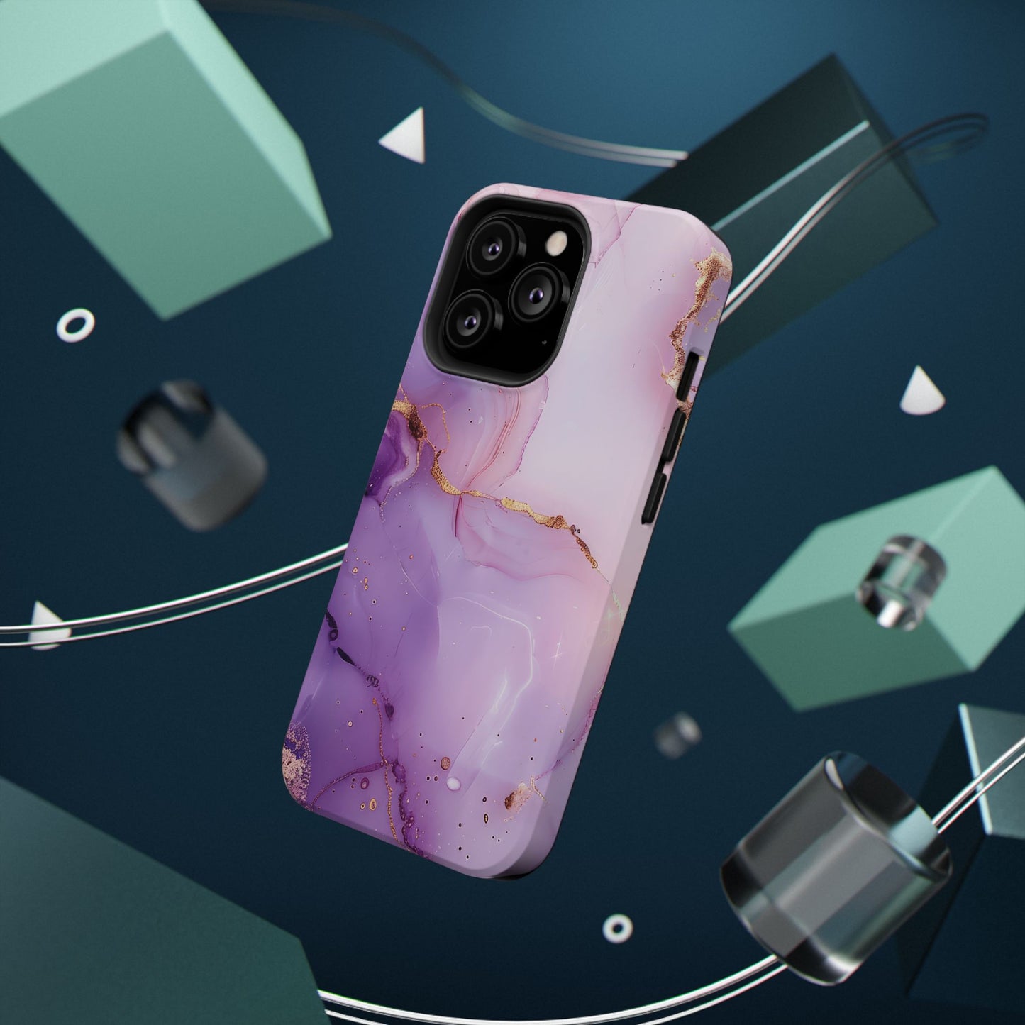 Elegant Purple Marble iPhone Case
