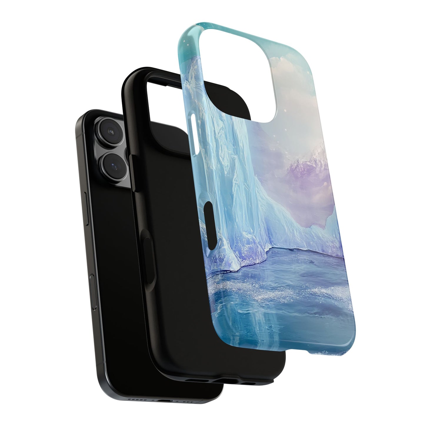 Artistic Phone Case with Iceberg Design