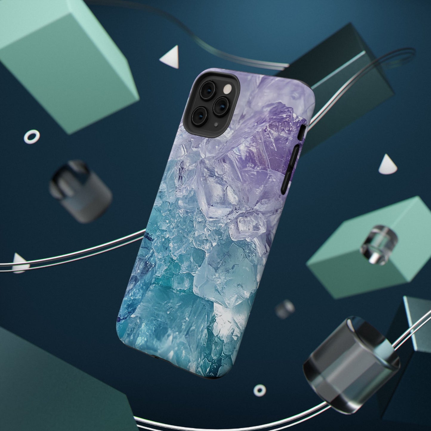 Crystal-Patterned Impact-Resistant Phone Case | Stylish Protection for Adventurers