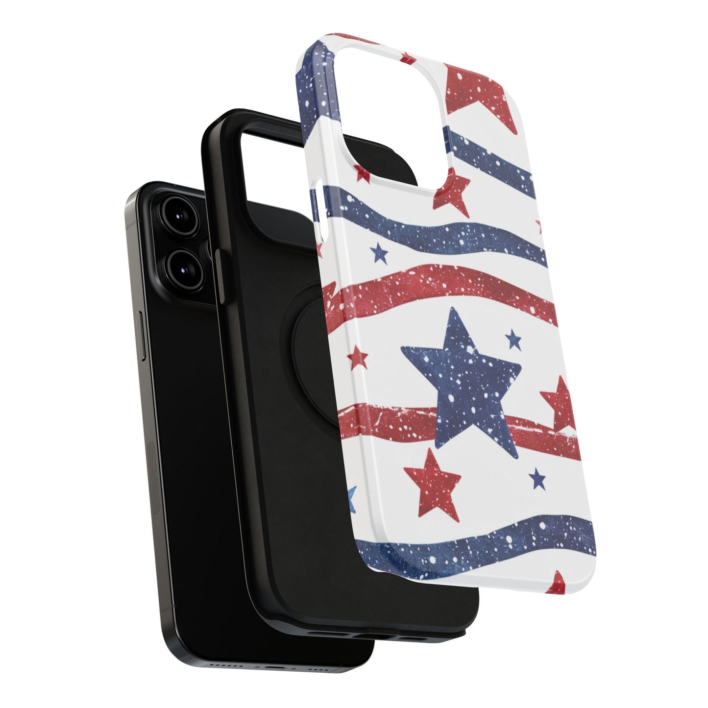 Stars & Stripes Design Impact-Resistant Phone Case
