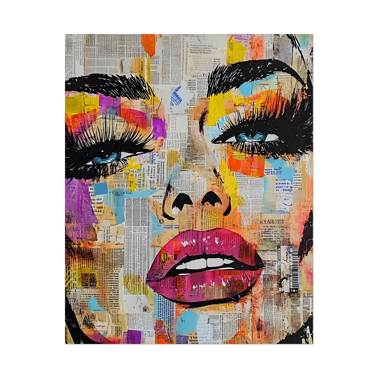 Pop Culture Woman 1 -Vibrant Art Prints, Fashion Poster,