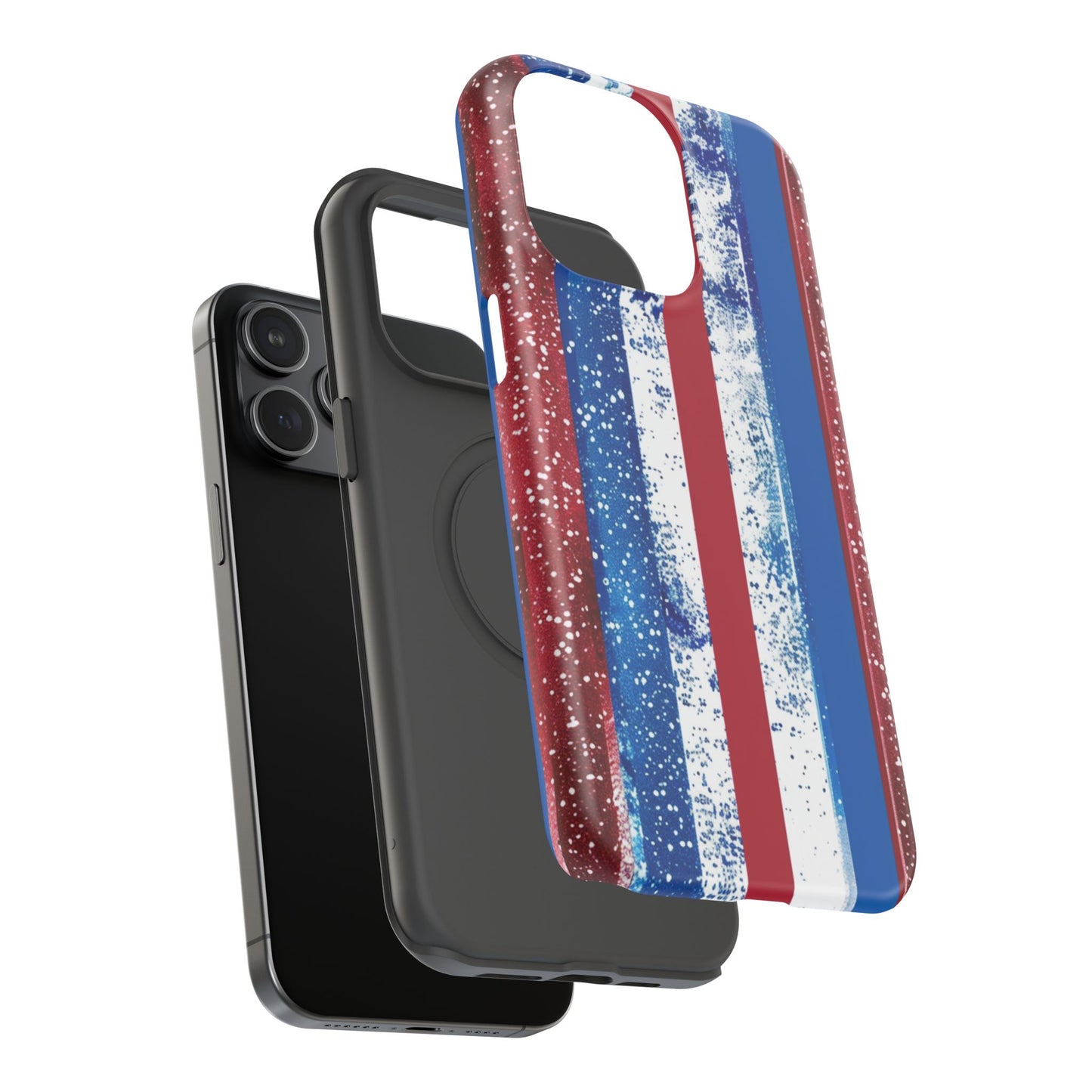 Patriotic Stripes Impact-Resistant Phone Case