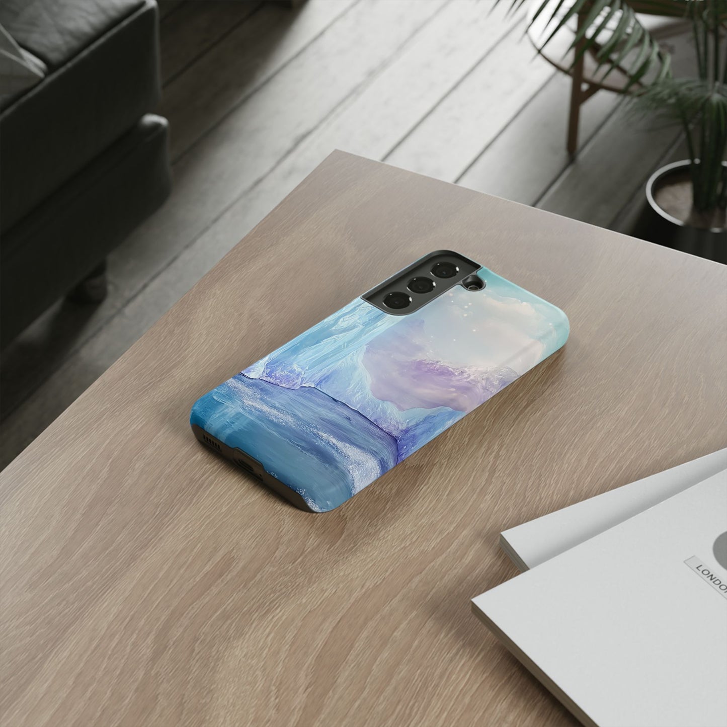 Artistic Phone Case with Iceberg Design