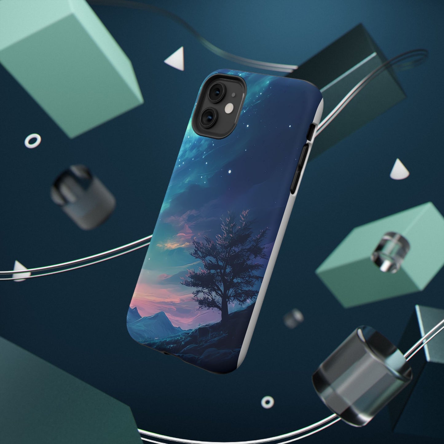 Stunning Galaxy Tree Impact-Resistant Phone Case