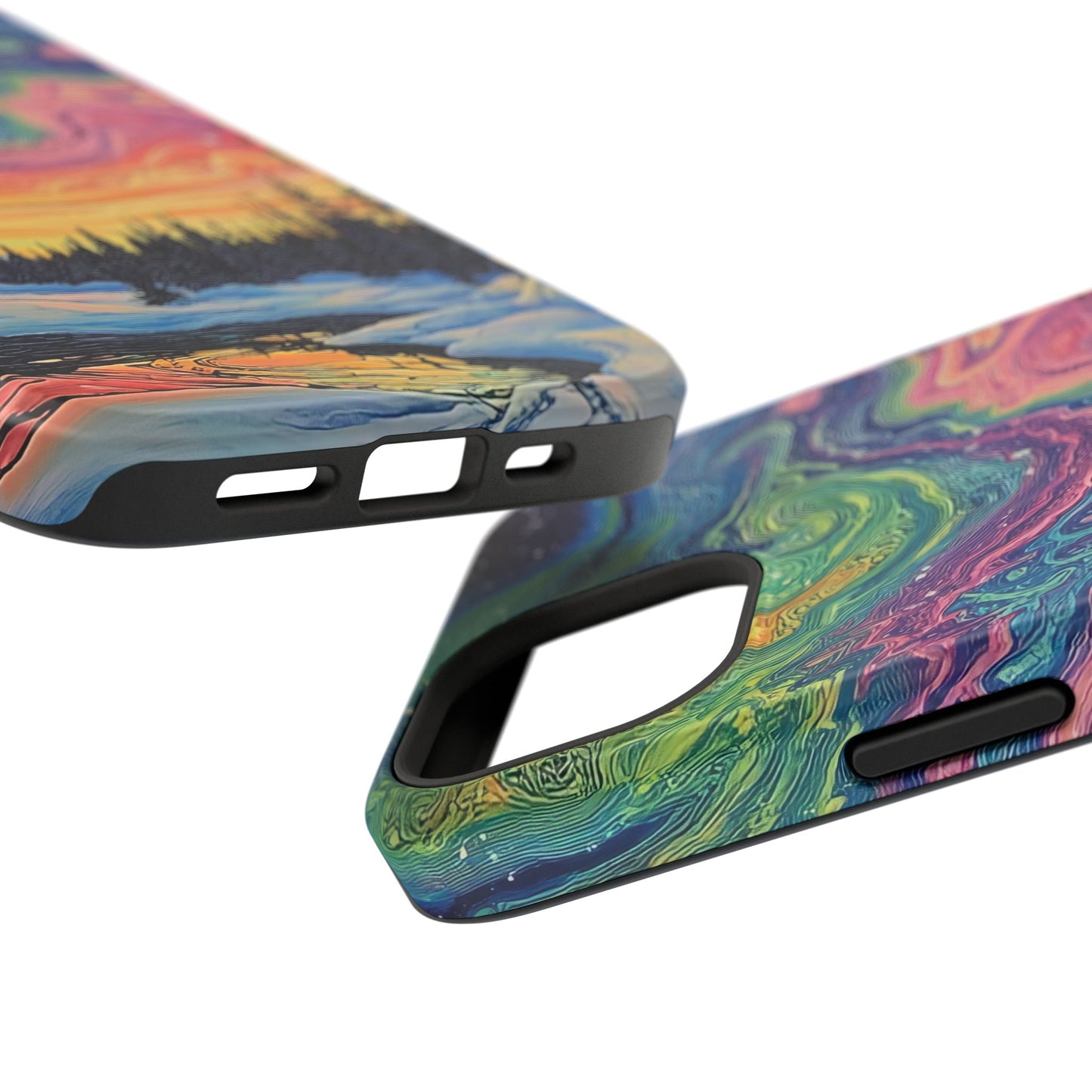 Nature-Inspired Impact-Resistant Phone Case - Vibrant Galaxy Sky Design