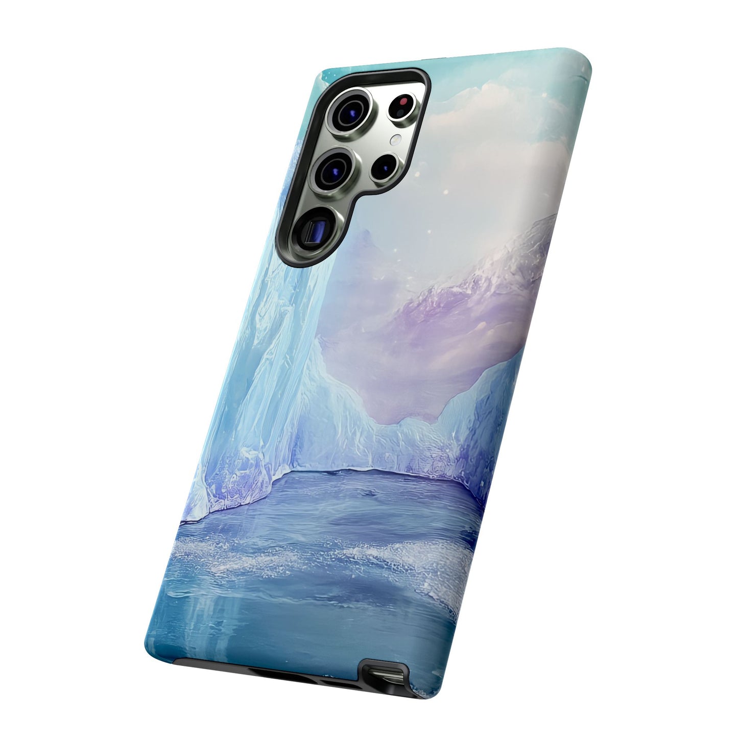 Artistic Phone Case with Iceberg Design