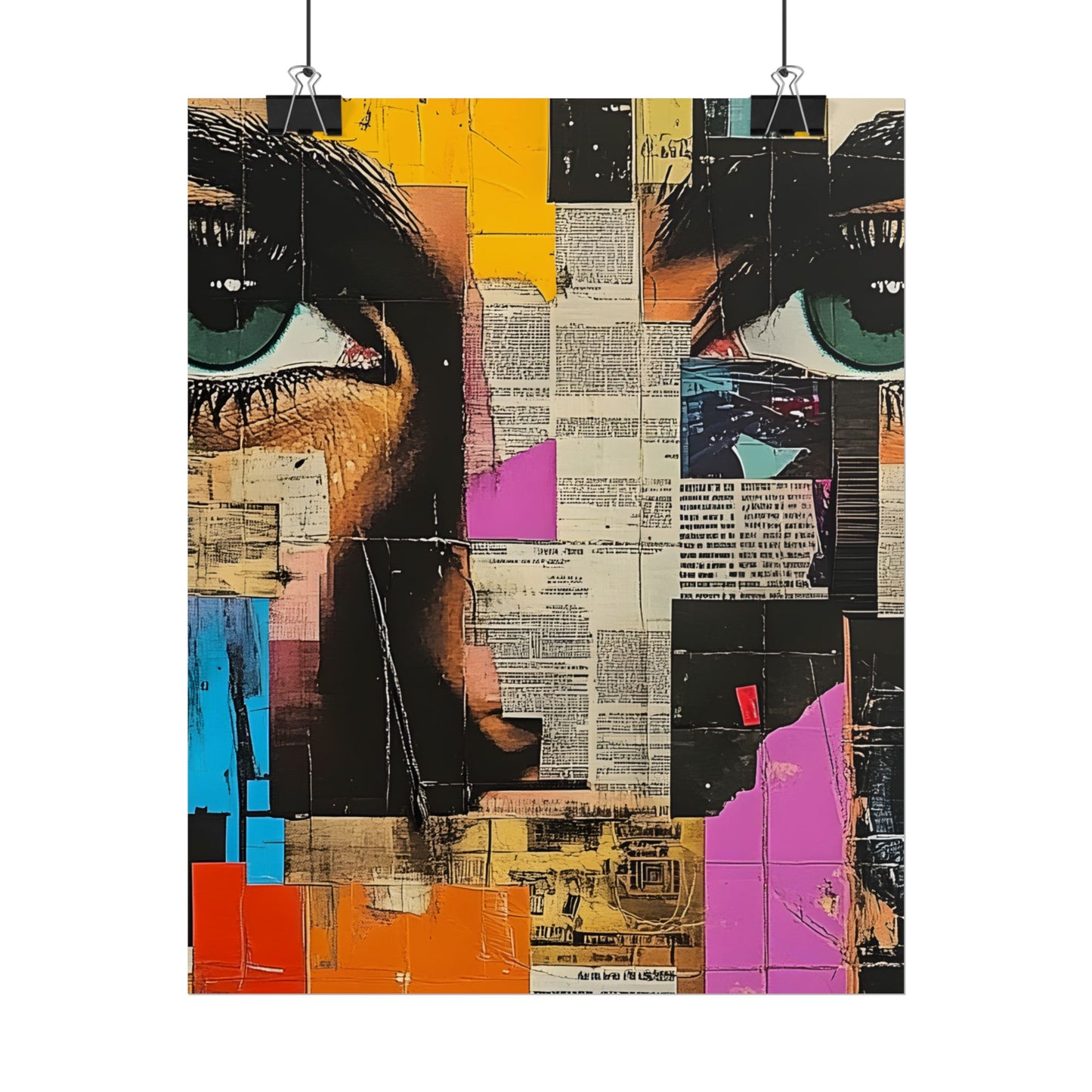 Wall Art Poster - Retro Pop Culture Woman 14 Comic Book Style