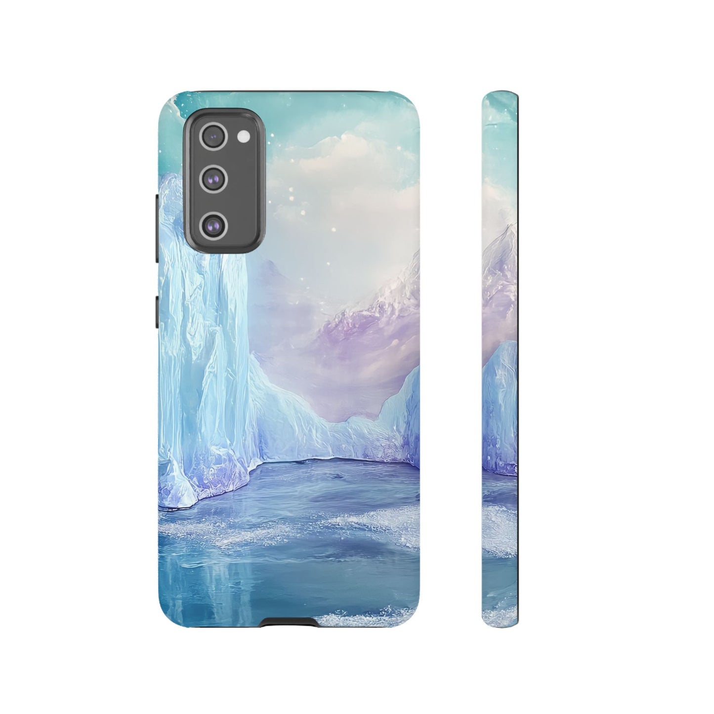 Artistic Phone Case with Iceberg Design