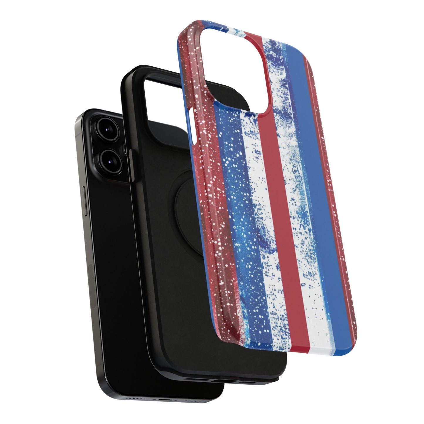 Patriotic Stripes Impact-Resistant Phone Case