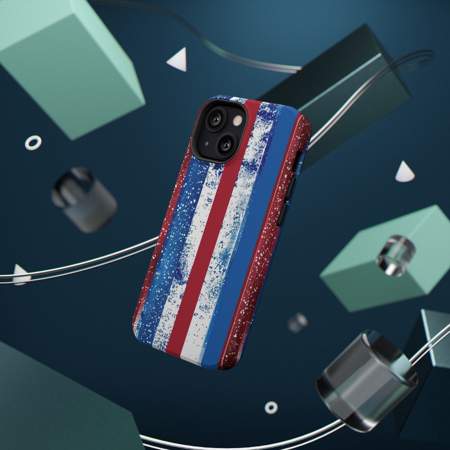 Patriotic Stripes Impact-Resistant Phone Case