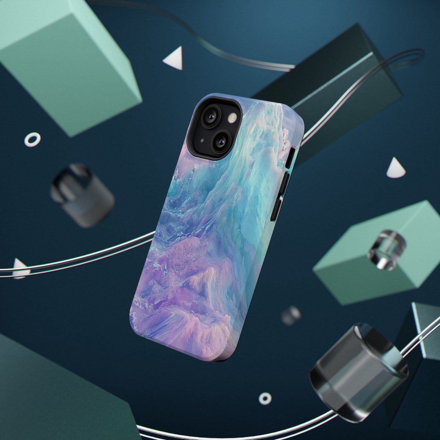 Phone Case - Colorful Abstract Waves Design