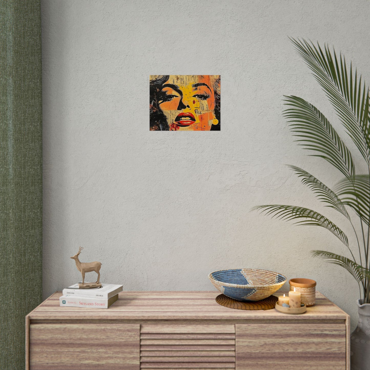 Wall Art Poster - Retro Pop Culture Woman 16, Comic Book Style