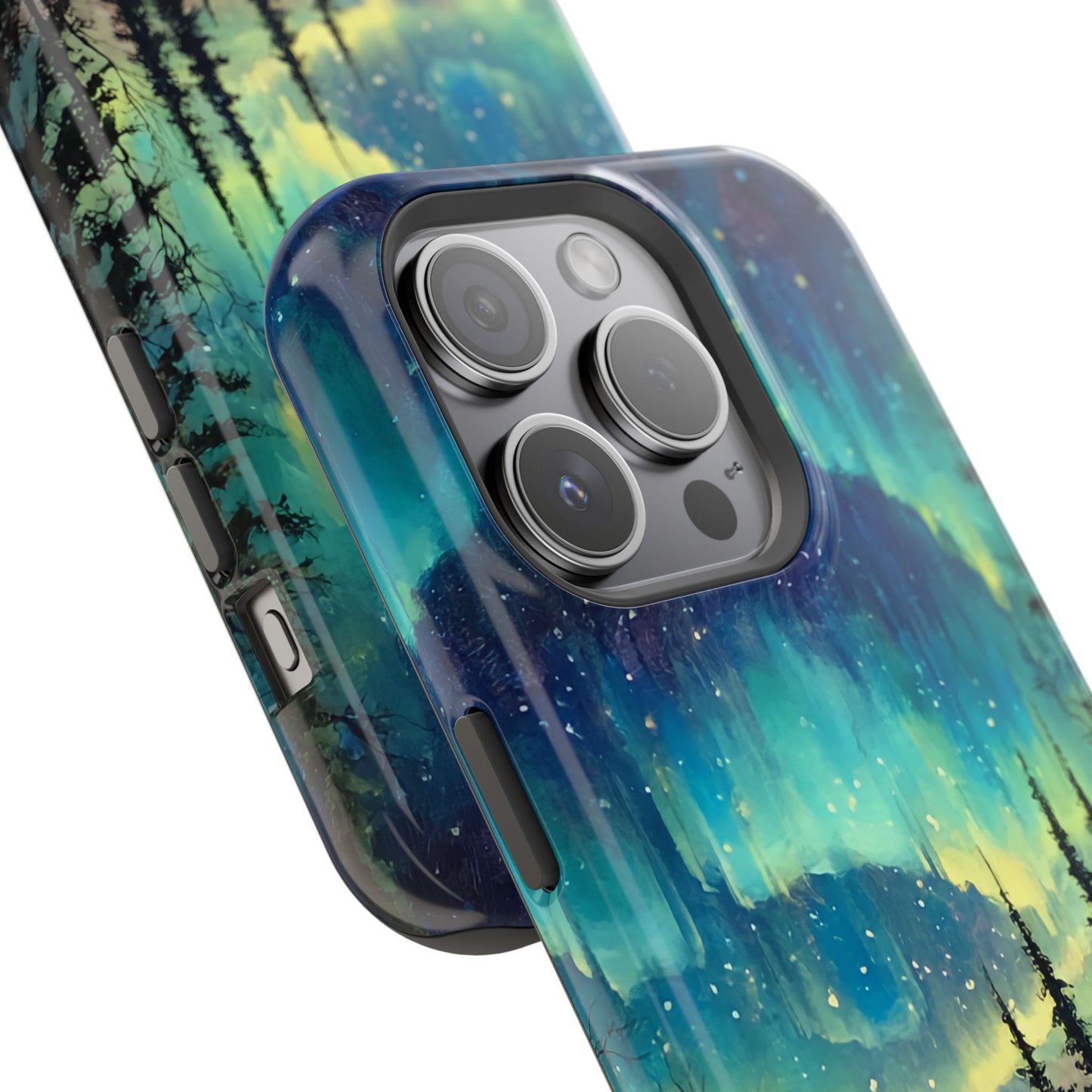 Aurora Borealis Impact-Resistant Phone Case - Durable Protection with Stunning Northern Lights Design