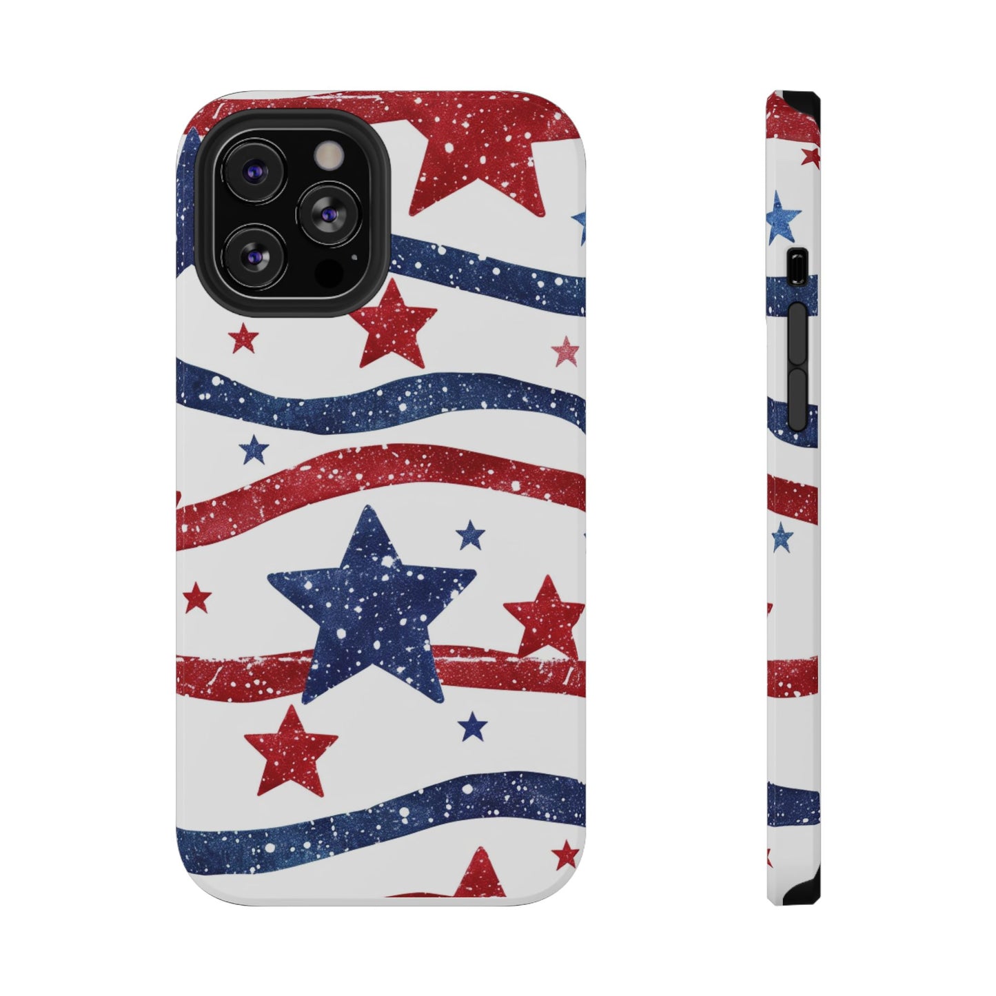 Stars & Stripes Design Impact-Resistant Phone Case
