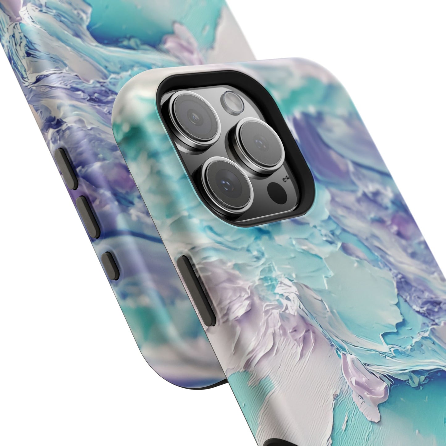 Aqua Abstract Impact-Resistant Phone Case
