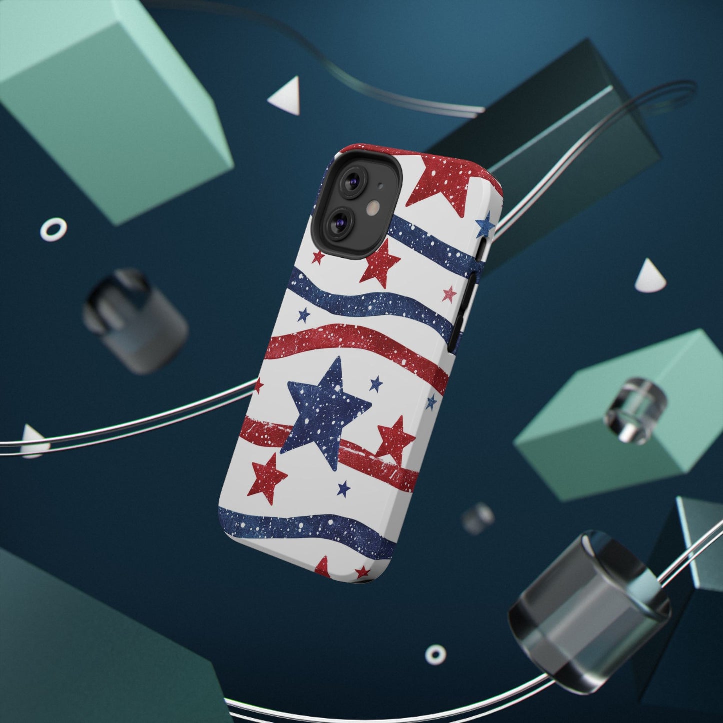 Stars & Stripes Design Impact-Resistant Phone Case