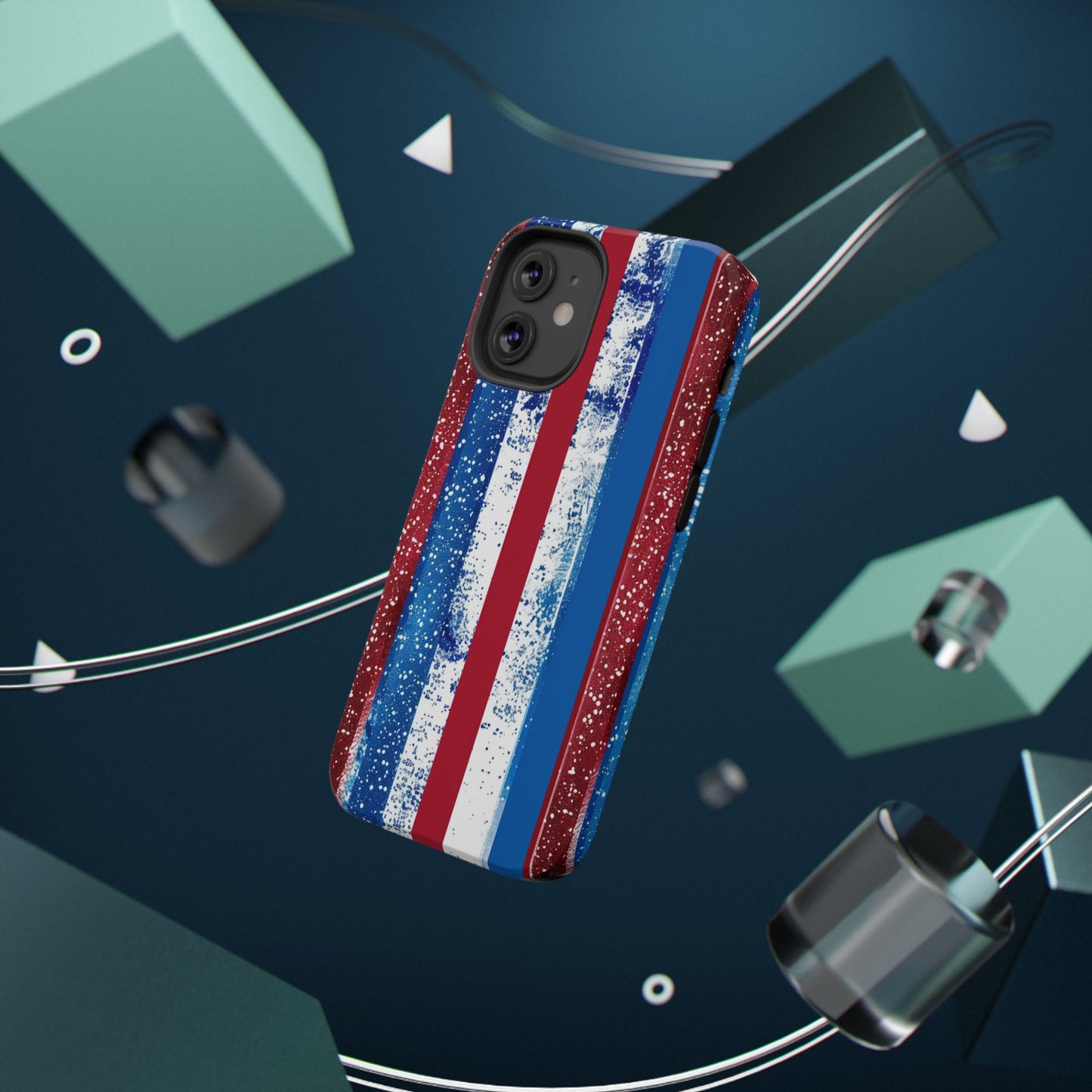 Patriotic Stripes Impact-Resistant Phone Case