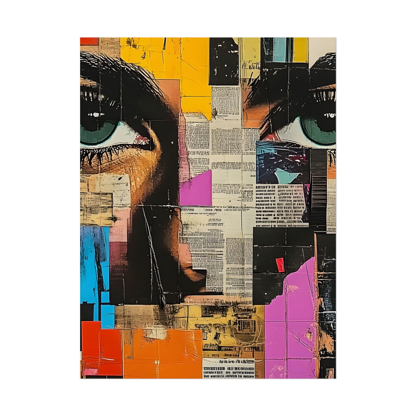 Wall Art Poster - Retro Pop Culture Woman 14 Comic Book Style