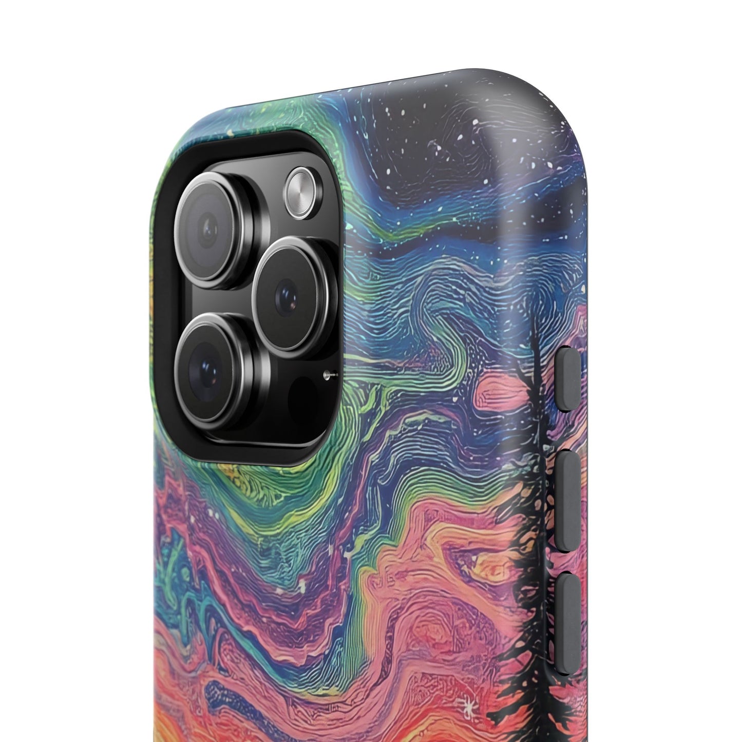 Nature-Inspired Impact-Resistant Phone Case - Vibrant Galaxy Sky Design