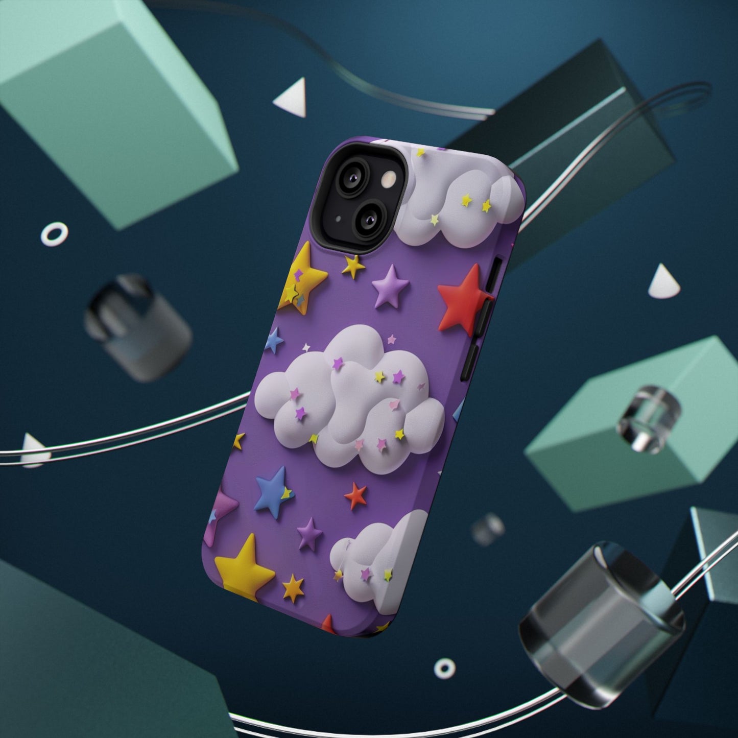 Colorful Cloud & Star Phone Case