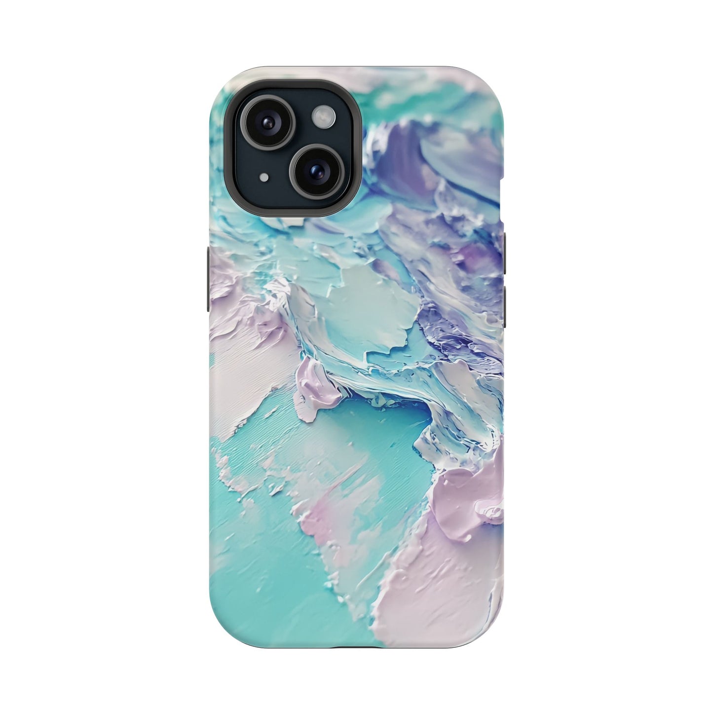 Aqua Abstract Impact-Resistant Phone Case