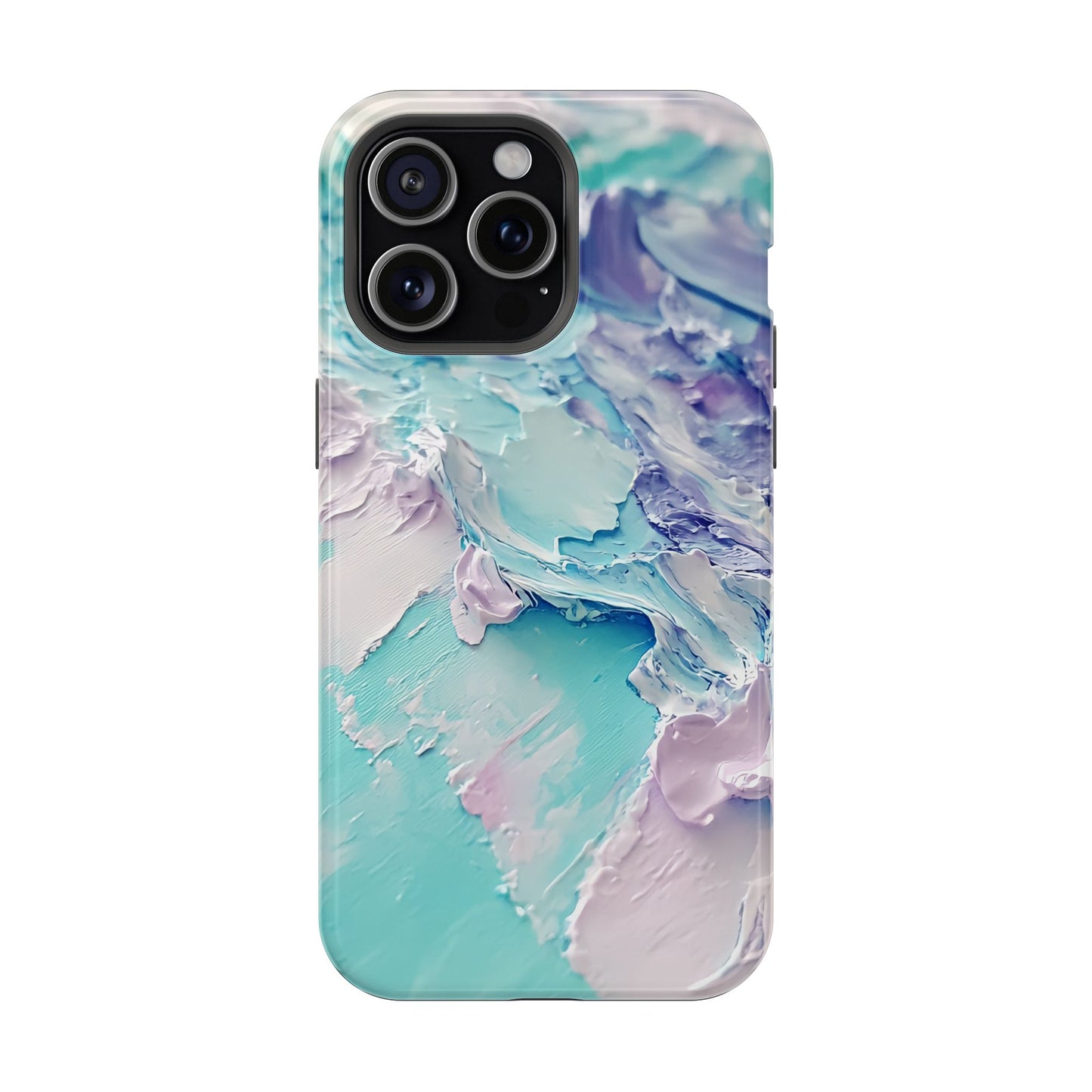 Aqua Abstract Impact-Resistant Phone Case