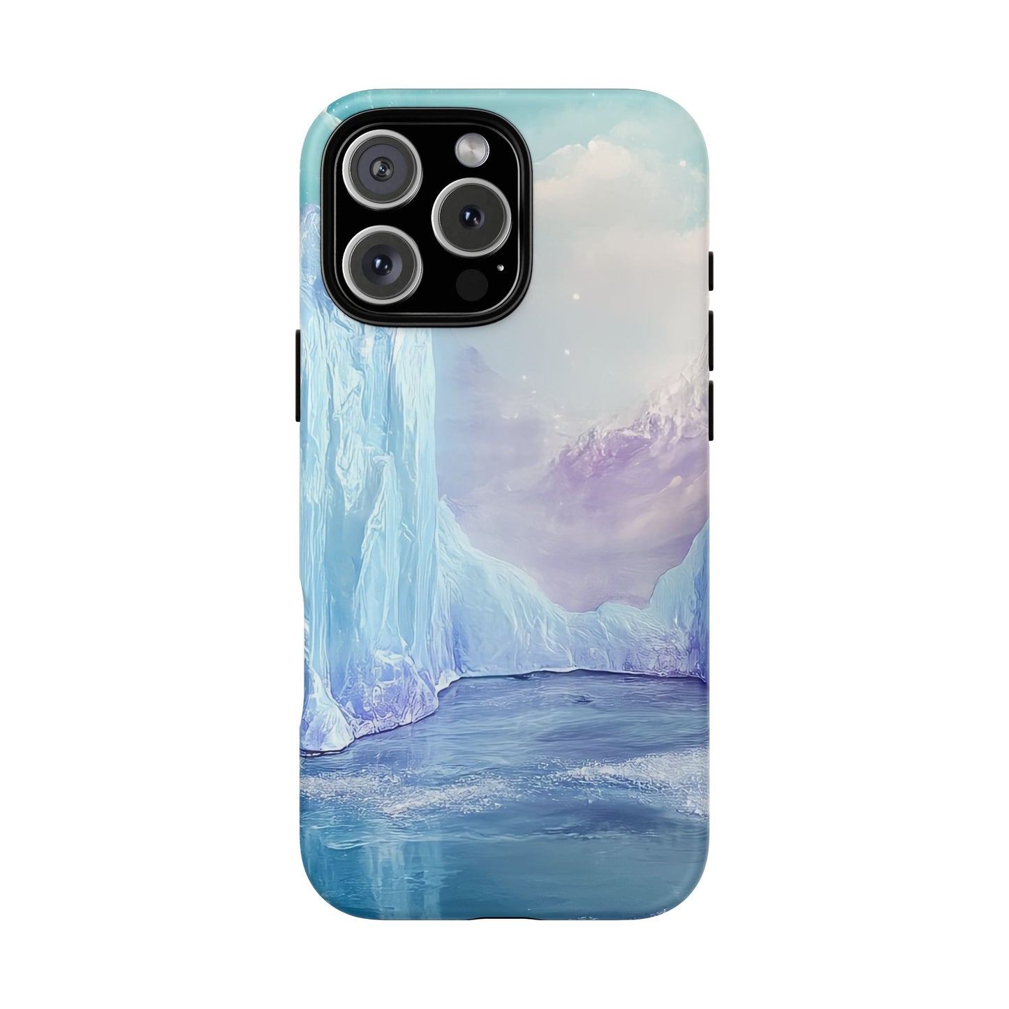 Artistic Phone Case with Iceberg Design