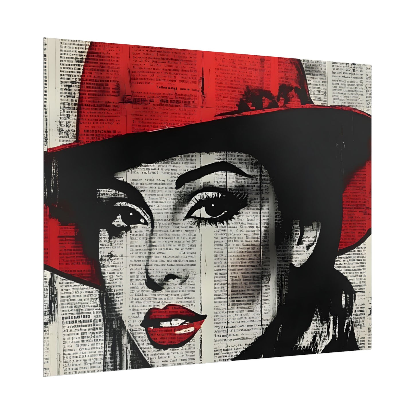 Retro Pop Culture woman 4 - Vintage poster, Wall Art