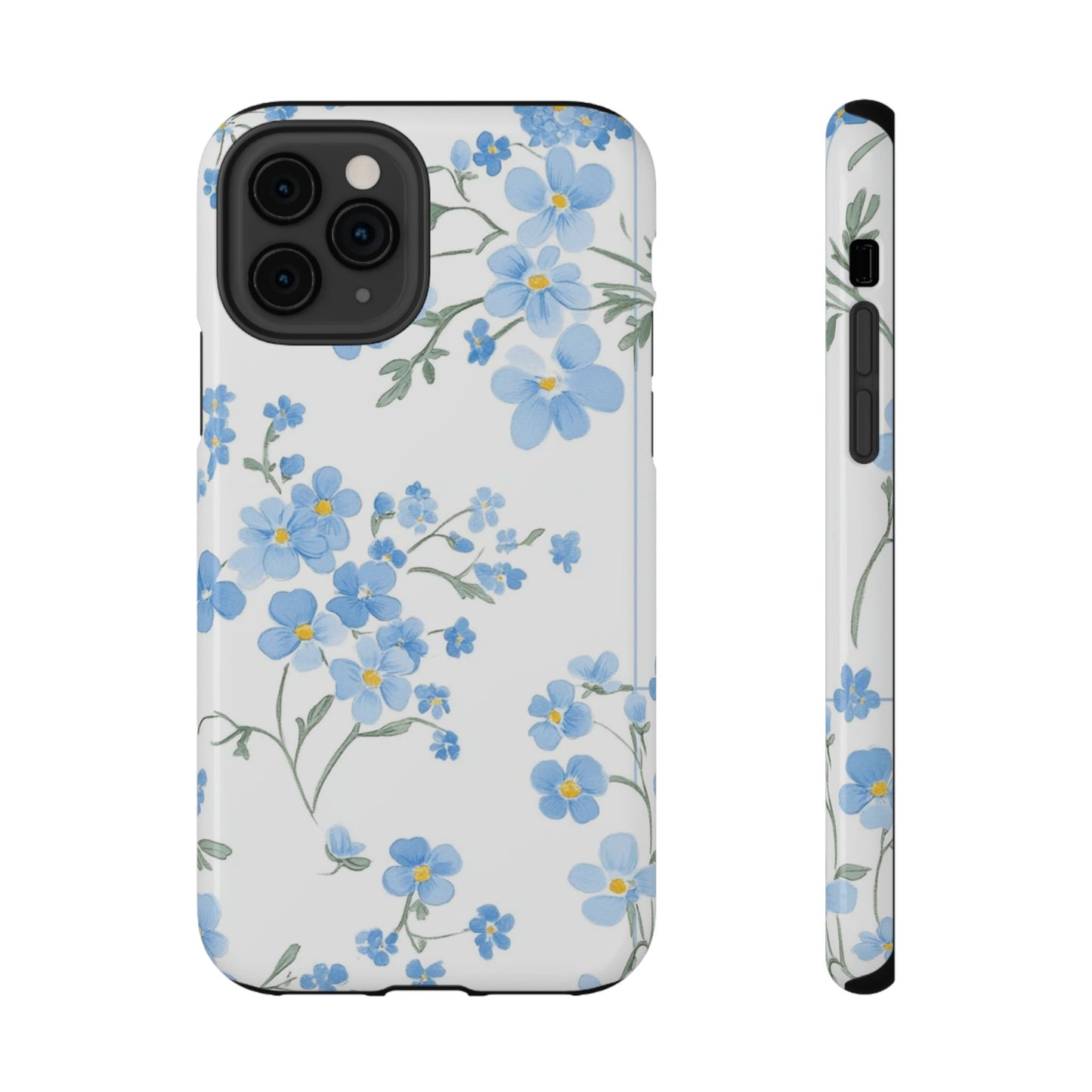 Blue Flower Design Floral Phone Case