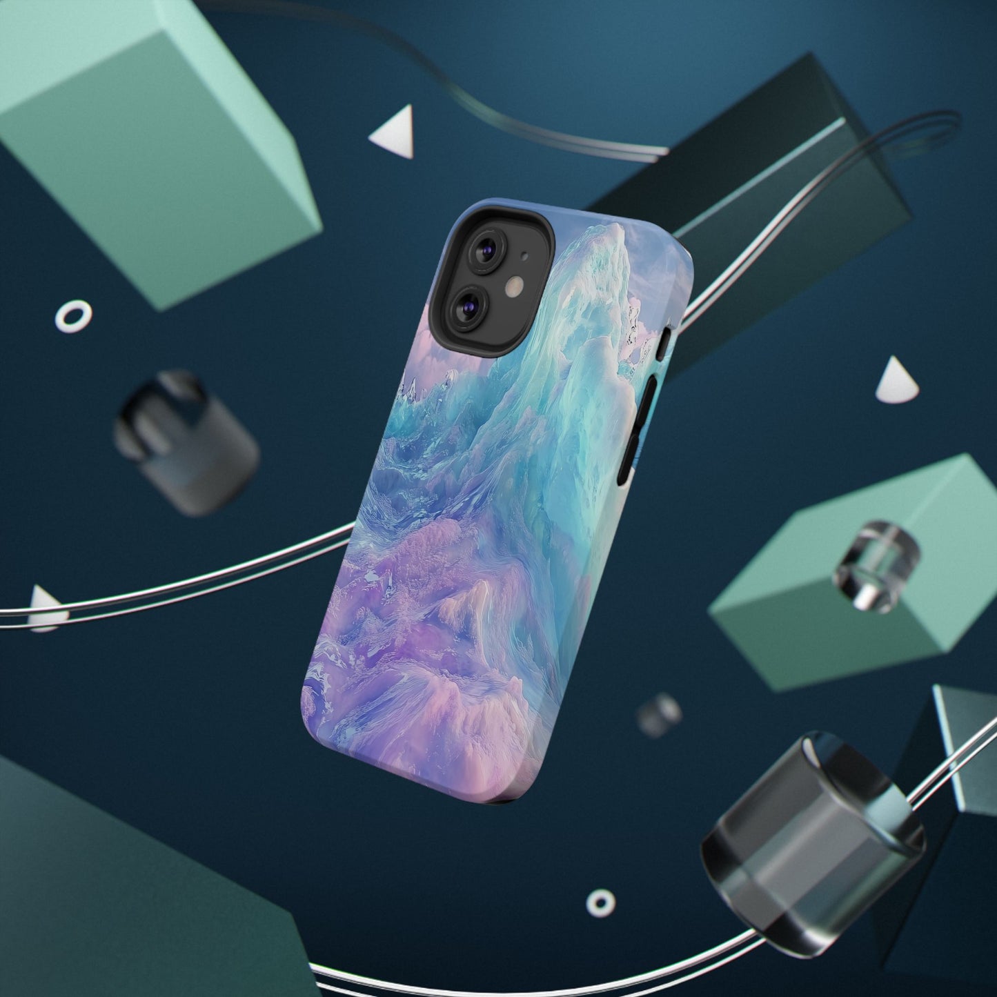 Phone Case - Colorful Abstract Waves Design