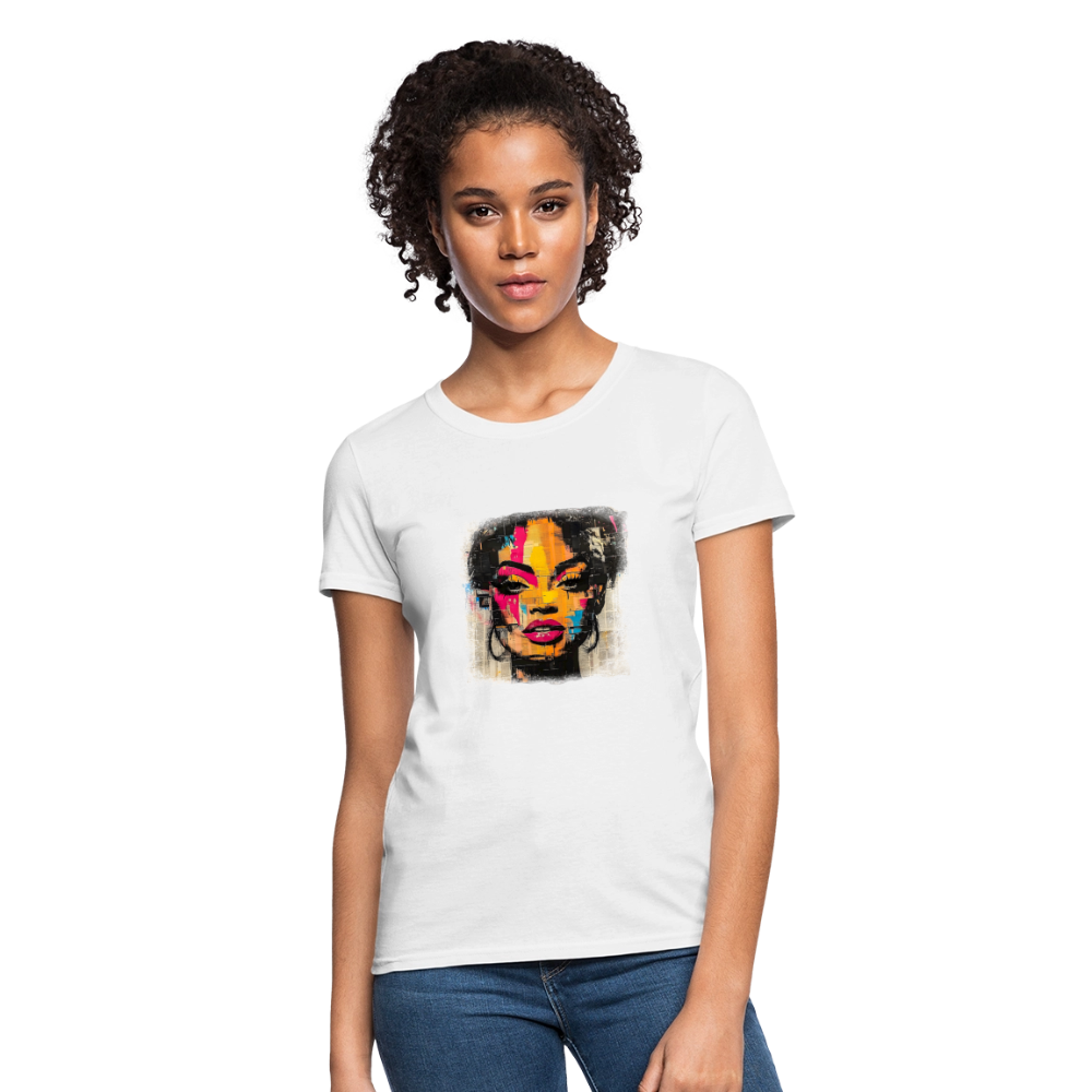 Pop Culture Woman 2- Short Sleeve T-Shirt - white