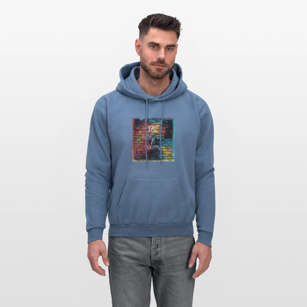 Brick Wall Art - Men's Hoodie - denim blue