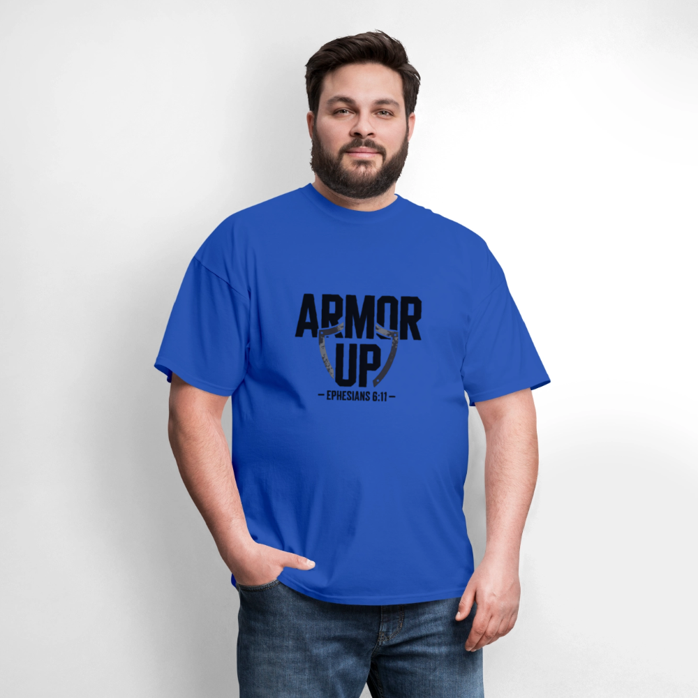 Armor Up - men's t-shirt - royal blue