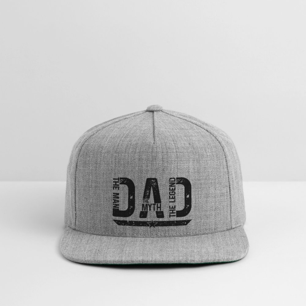 The Legend - Snapback Baseball Cap - heather gray