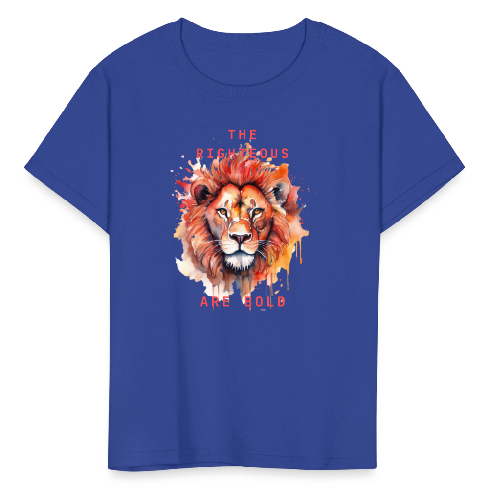 Bold Lion - Kids T-Shirt - royal blue