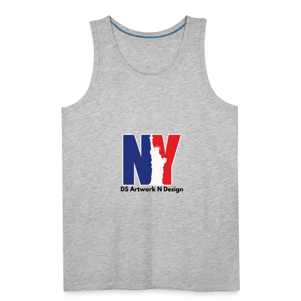 NY - Men’s Premium Tank - heather gray